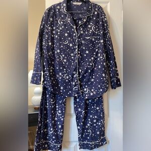 Printfresh- Celestial Night-Navy Long Pajama Set- size Large